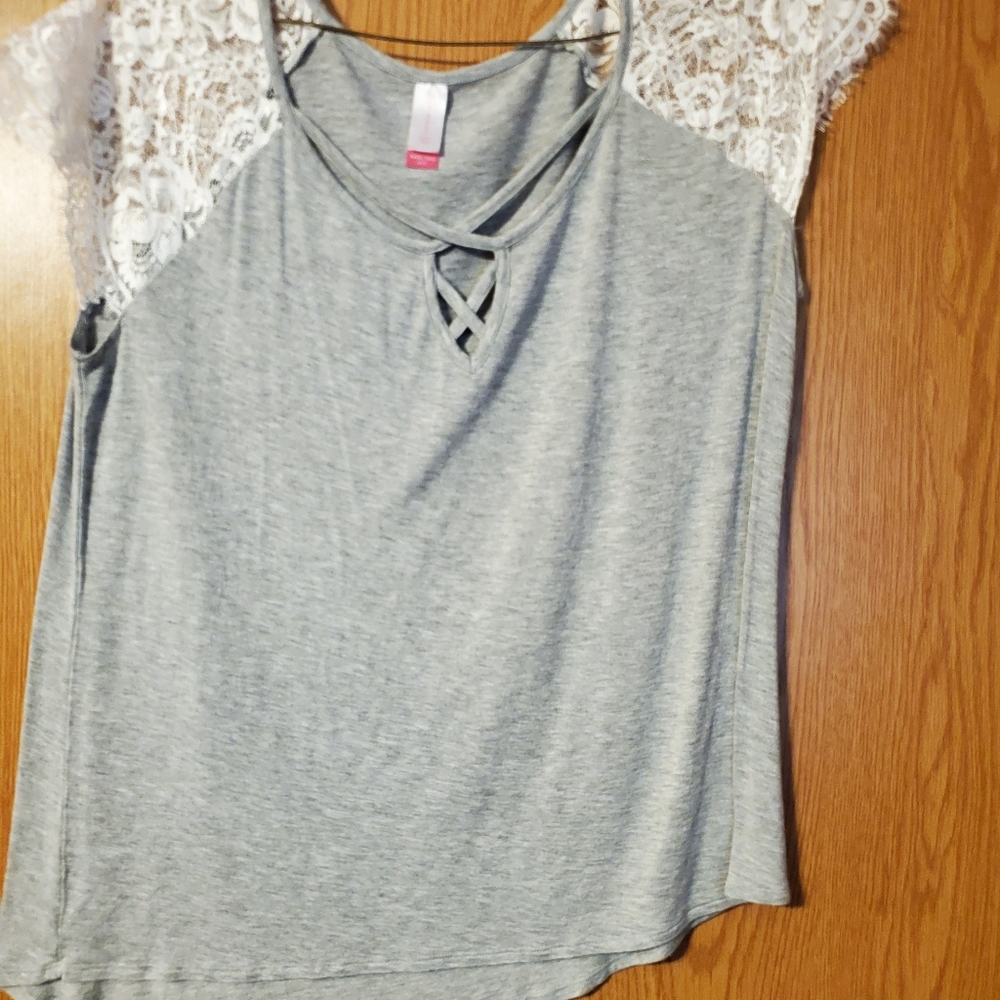 Lace Sleeved Shirt